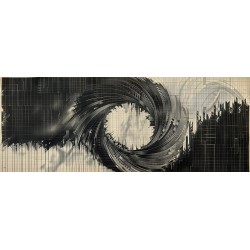 Graphite No2 - Collection Spirales (Impression Aluminium 105x40cm)